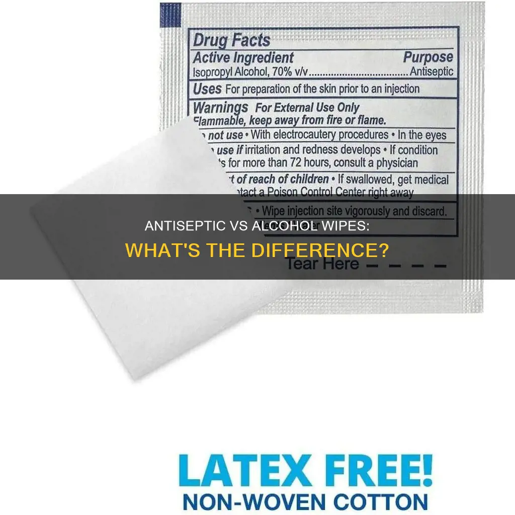 is an antiseptic wipe the same as an alcohol wipe