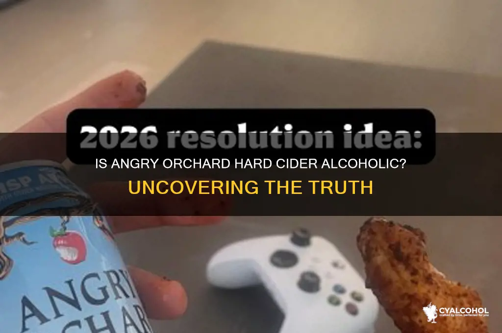 is angry orchard hard cider alcoholic