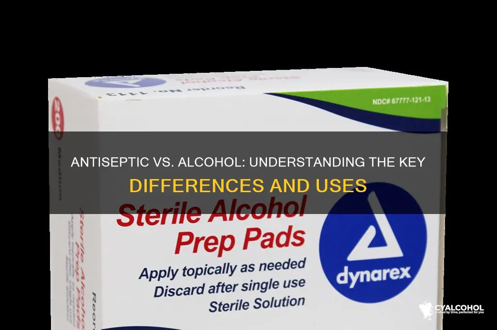 is antiseptic the same as alcohol
