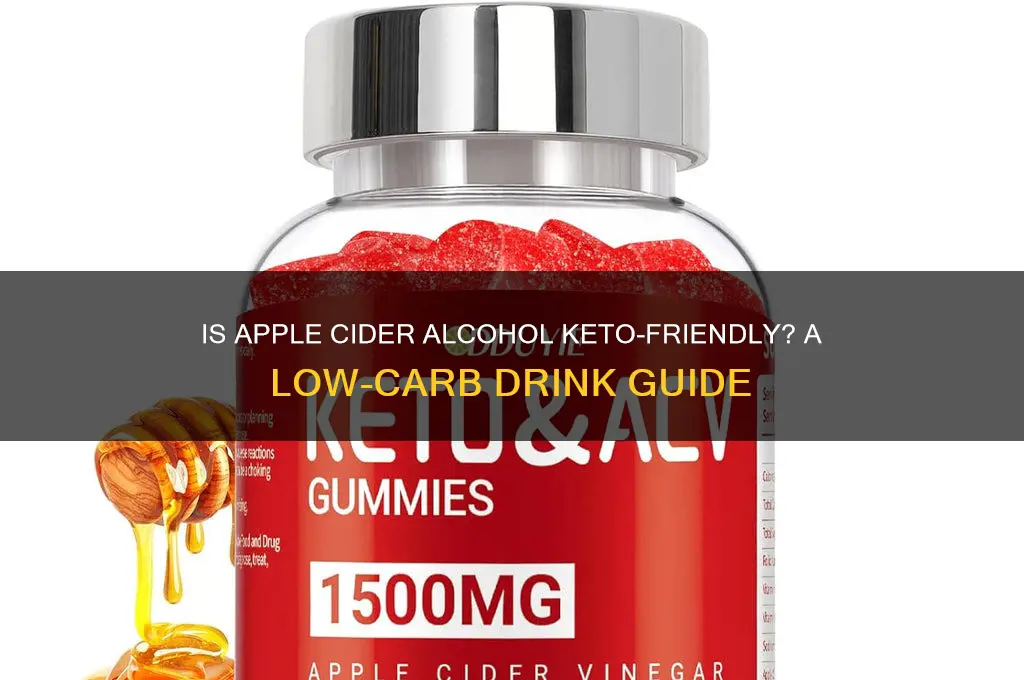 is apple cider alcohol keto friendly