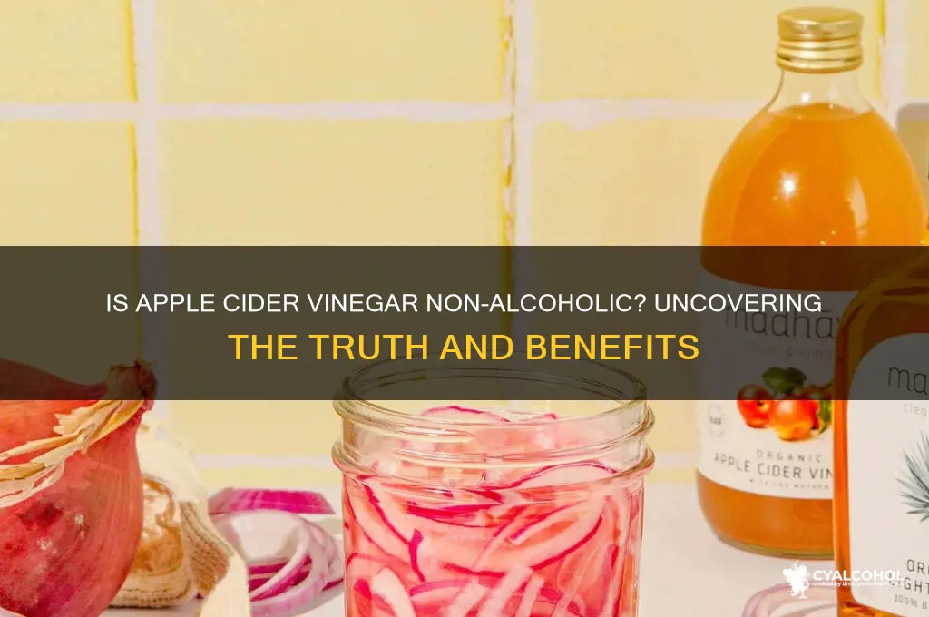 is apple cider vinegar non alcoholic