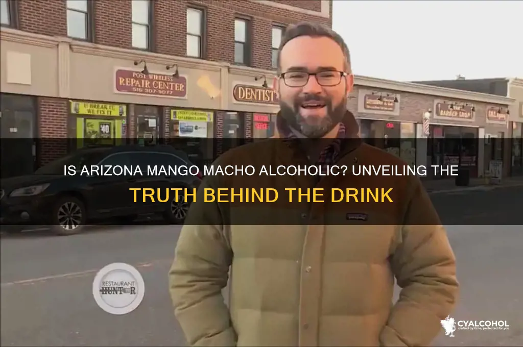 is arizona mango macho alcohol