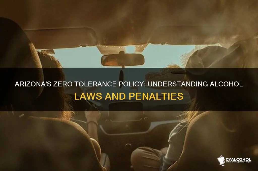is az zero tolerance for alcohol