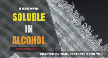 Does Baking Powder Dissolve in Alcohol? A Surprising Answer