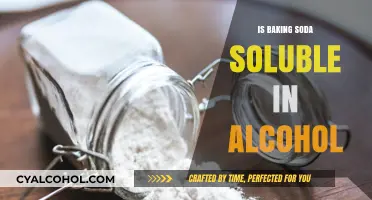 Baking Soda Solubility: Does It Dissolve in Alcohol?