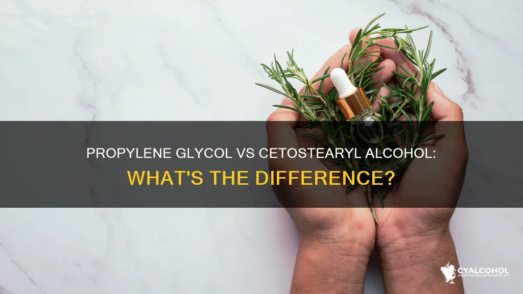is base of propylene glycol the same as cetostearyl alcohol
