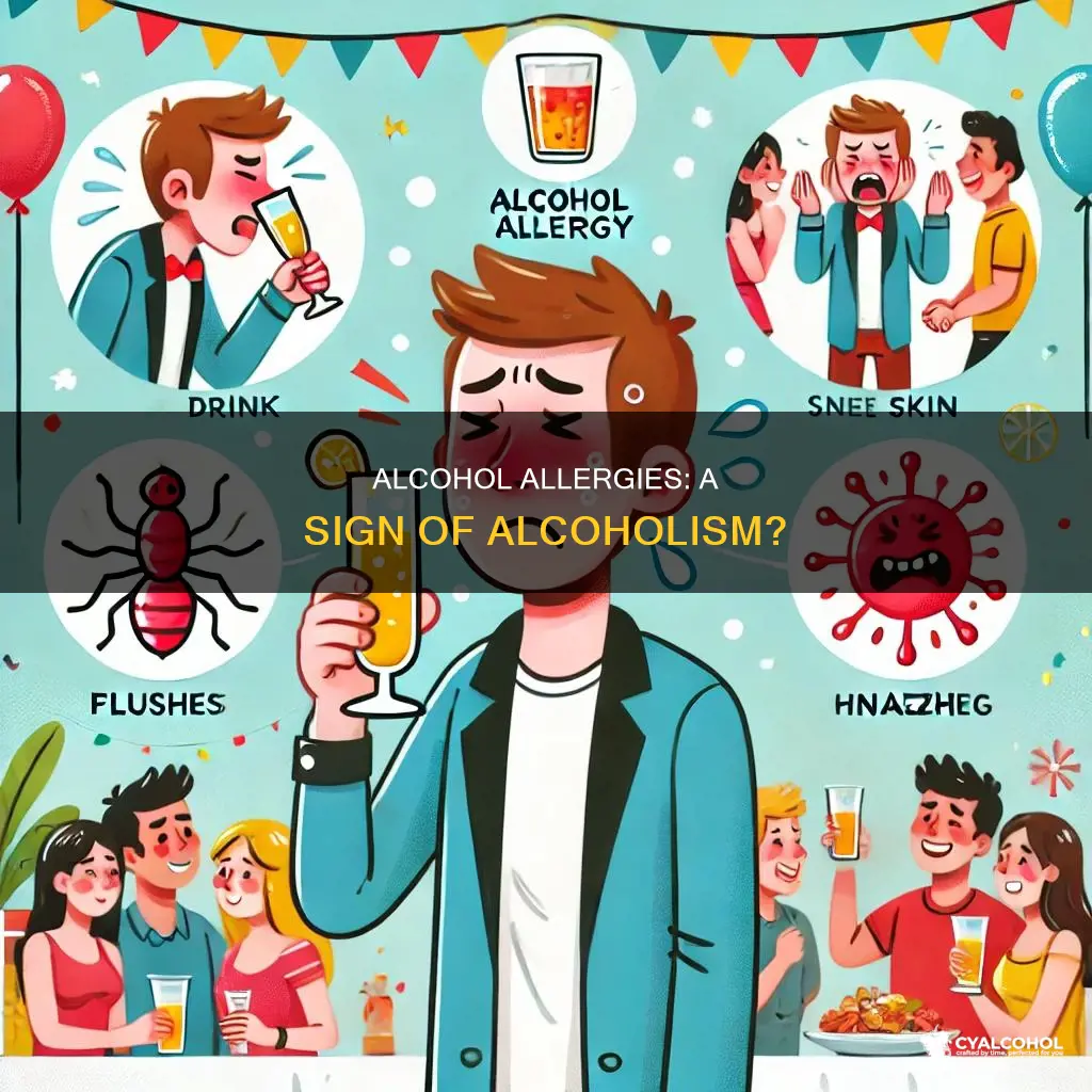 is being allergic to alcohol a sign of alcoholim