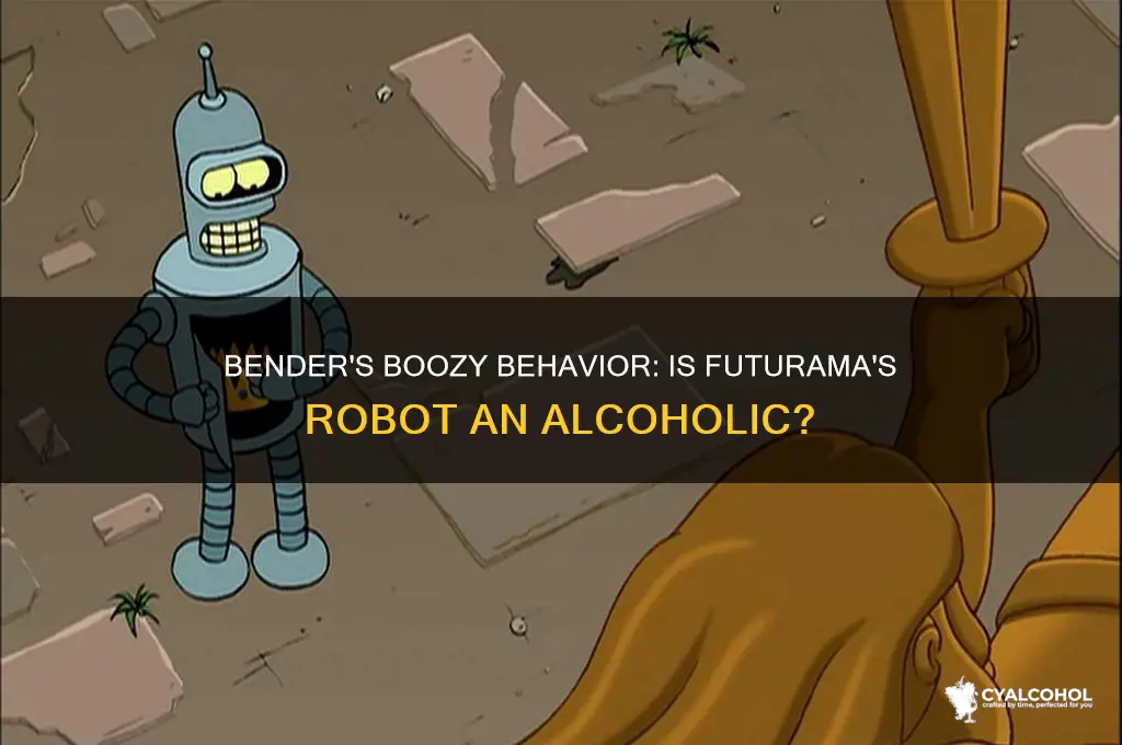 is bender from futurama an alcoholic