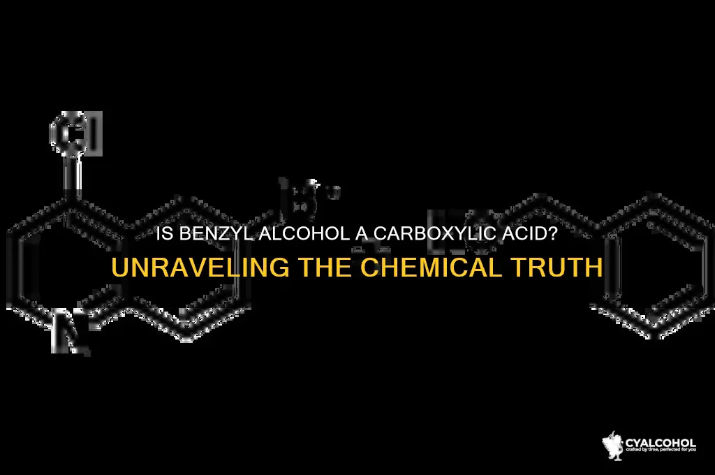 is benzyl alcohol a carboxylic acid