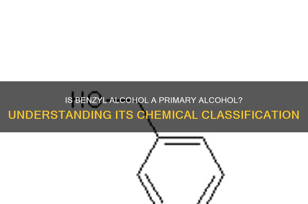 is benzyl alcohol a primary alcohol