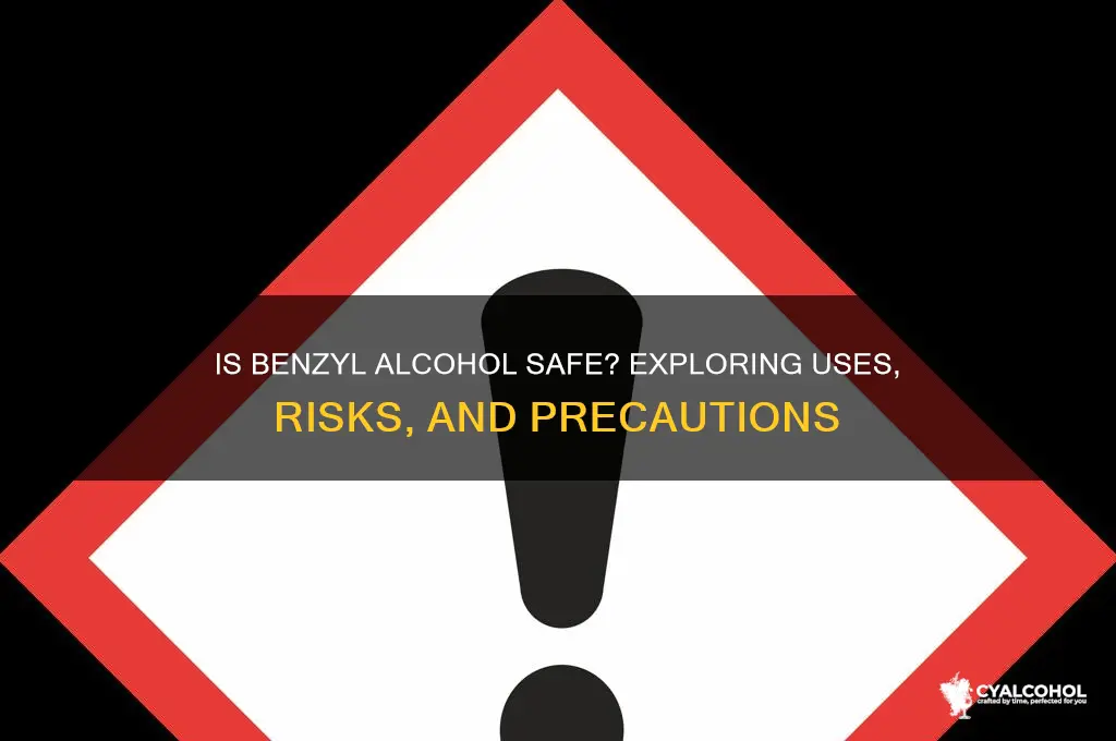 is benzyl alcohol safe
