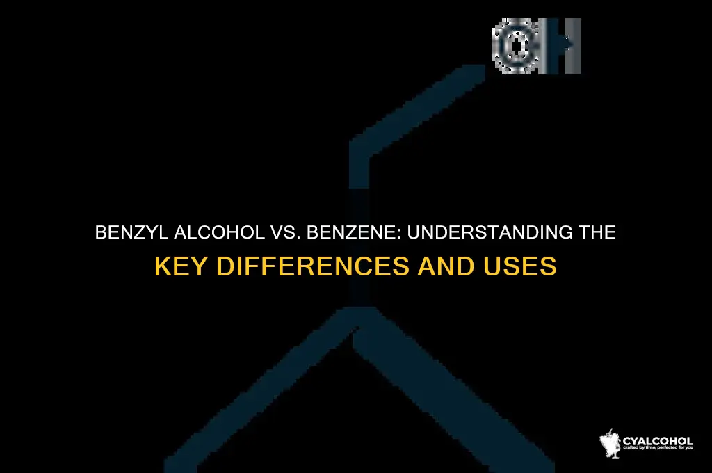 is benzyl alcohol same as benzene