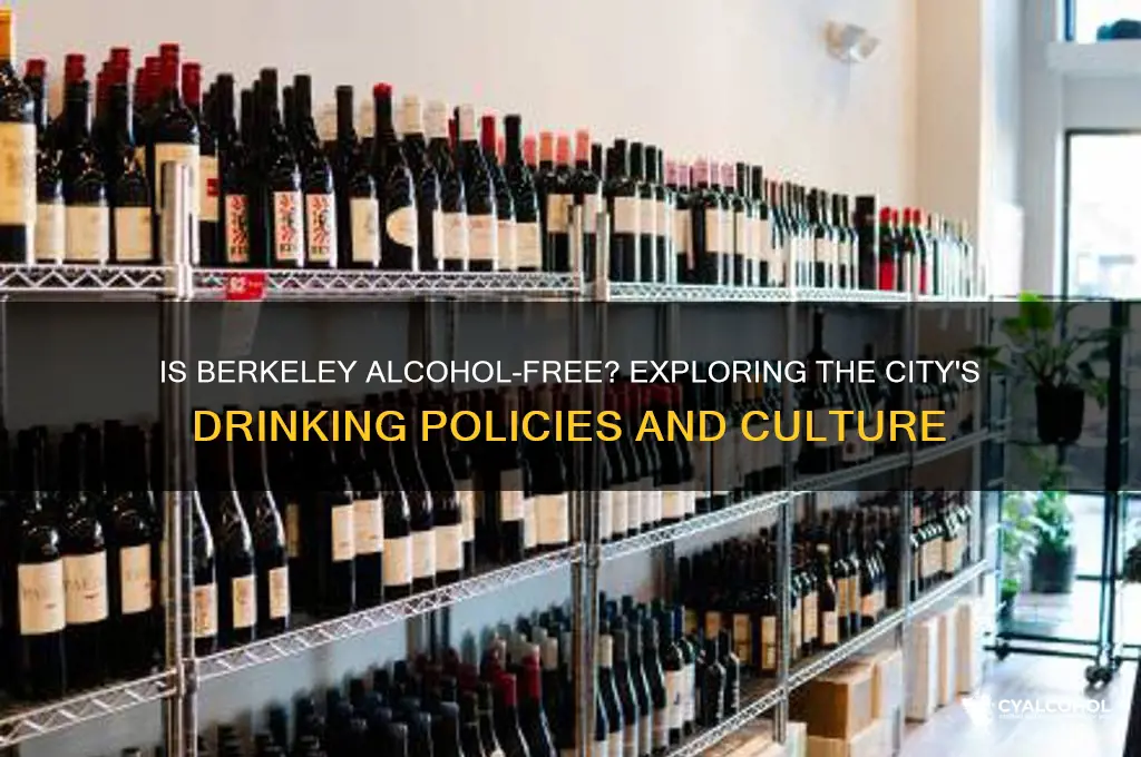 is berkeley an alcohol free zone
