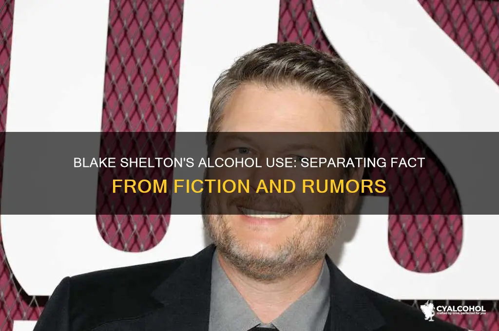 is blake shelton an alcoholic