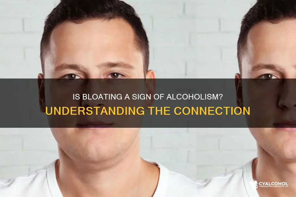 is bloating a sign of alcoholism
