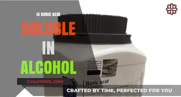 Boric Acid Solubility: Does It Dissolve in Alcohol?