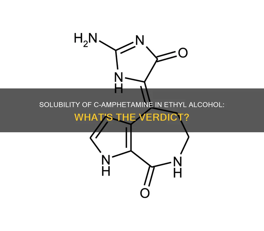 is c amphetamine in ethyl alcohol soluble or insoluble