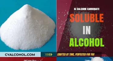 Calcium Carbonate Solubility: Does It Dissolve in Alcohol?