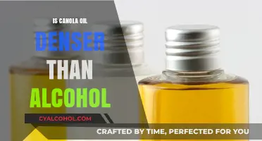 Canola Oil vs. Alcohol: Comparing Densities and Key Differences