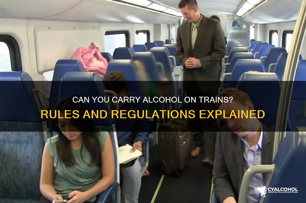 is carrying alcohol allowed in train