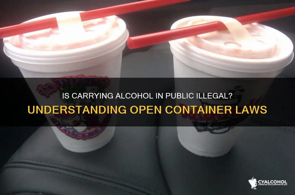 is carrying alcohol in public illegal