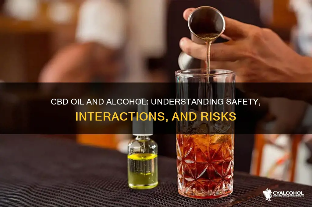 is cbd oil safe with alcohol