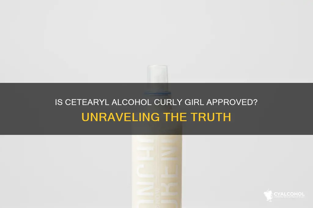 is cetearyl alcohol curly girl approved
