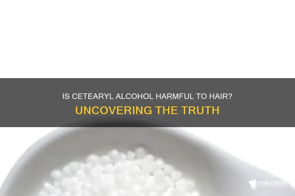 is cetearyl alcohol harmful to hair