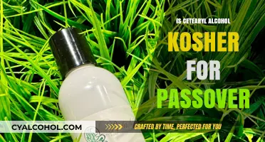 Is Cetearyl Alcohol Kosher for Passover? A Comprehensive Guide