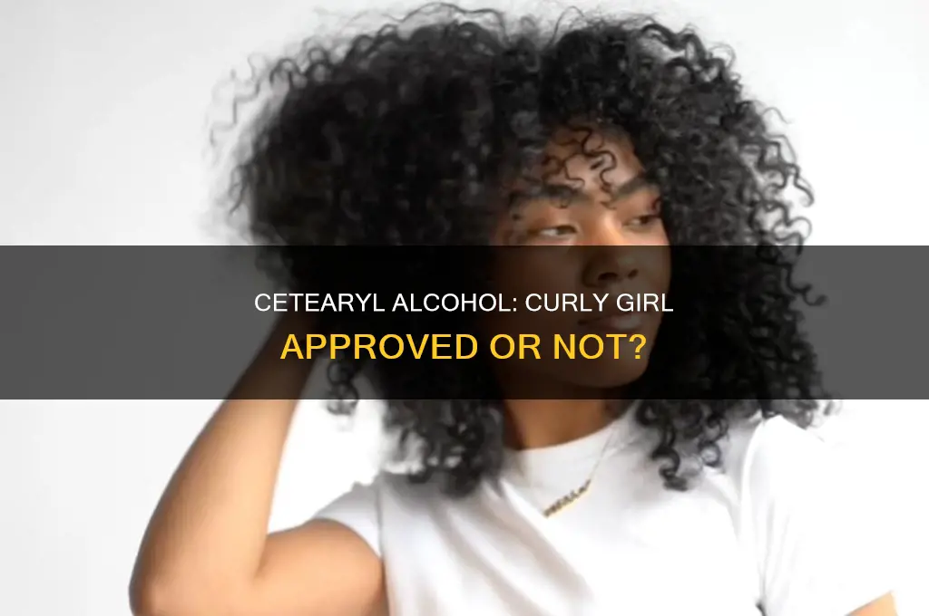 is cetearyl alcohol ok for curly girl approved