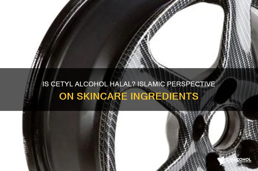 is cetyl alcohol allowed in islam
