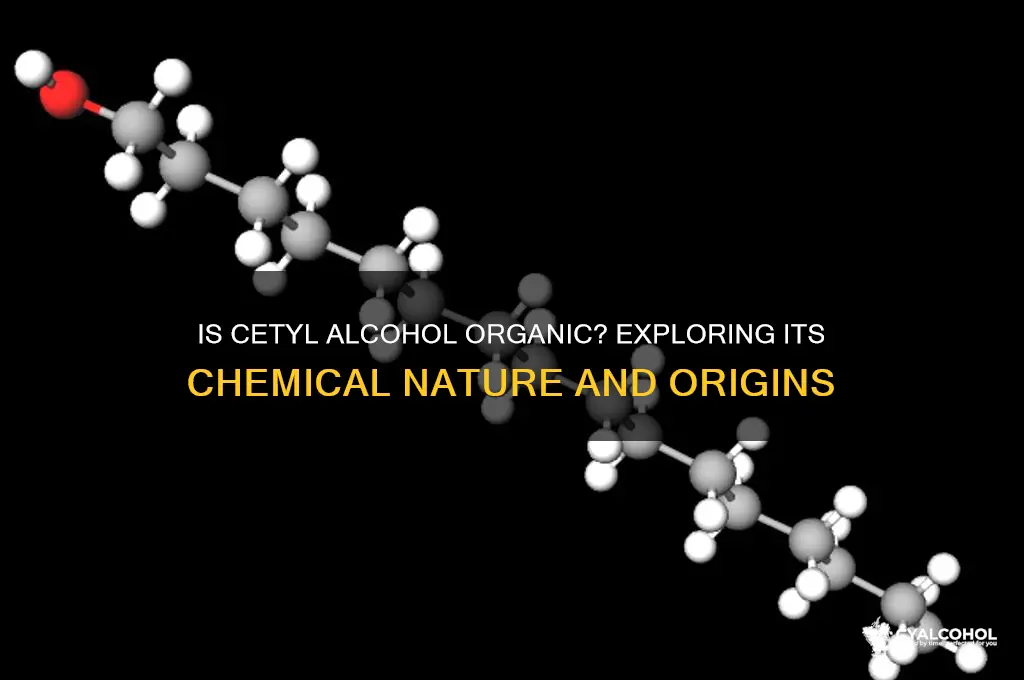 is cetyl alcohol an organic compound