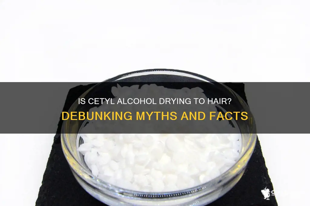 is cetyl alcohol drying to hair