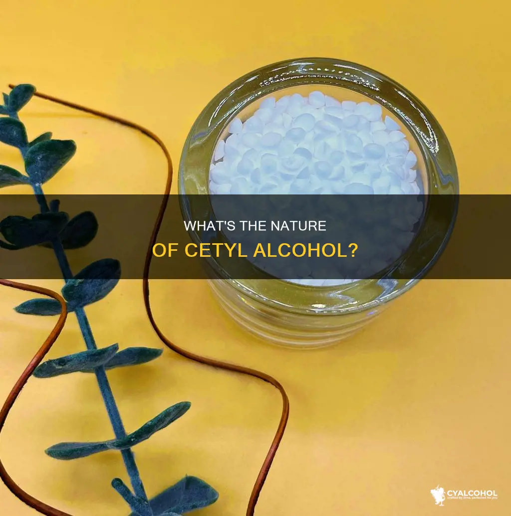 is cetyl alcohol ionic polar covalent or nonpolar covalent