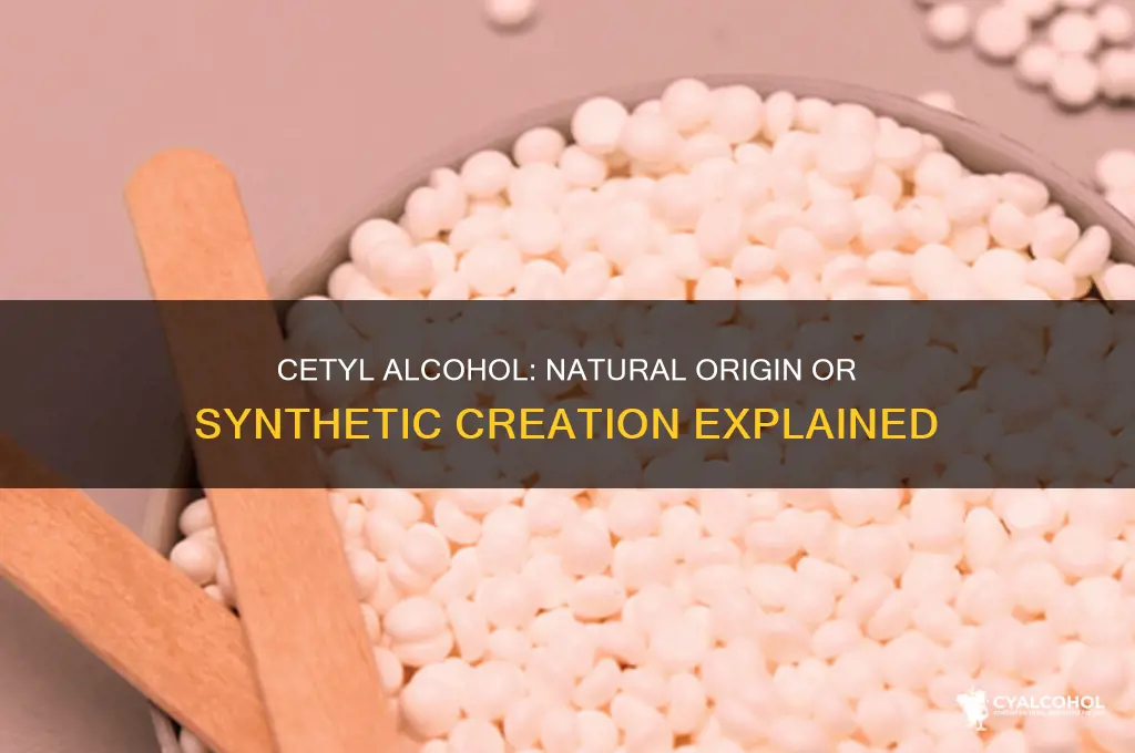 is cetyl alcohol natural or synthetic