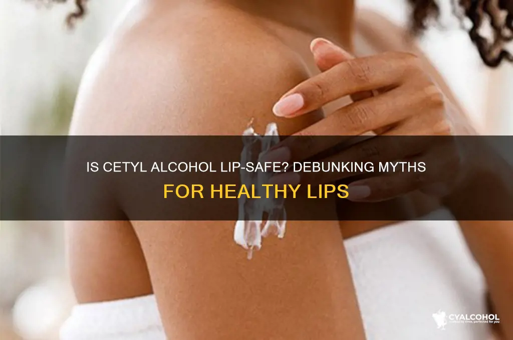 is cetyl alcohol safe for lips
