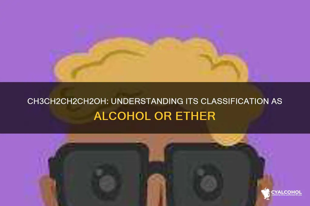 is ch3ch2ch2ch2oh an ether or alcohol