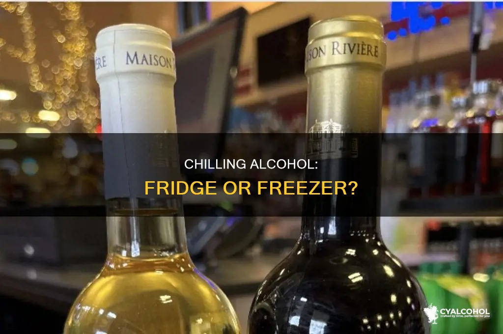 is chilled alcohol in the fridge or freezer
