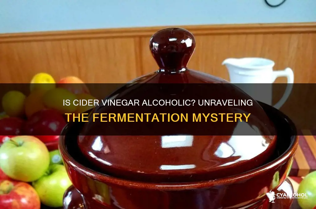 is cider vinegar alcoholic
