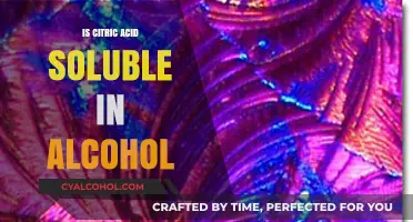 Citric Acid Solubility in Alcohol: Exploring Chemical Compatibility