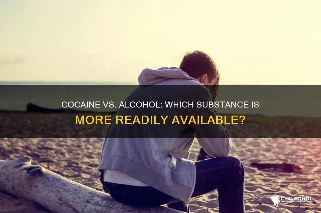 is cocaine more accessible than alcohol