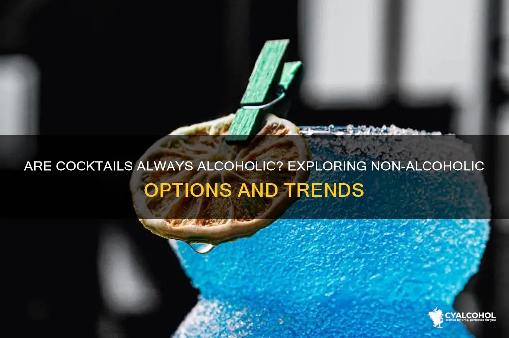 is cocktail alcoholic
