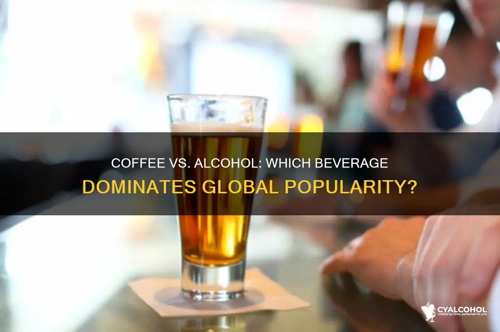 is coffee or alcohol more popular