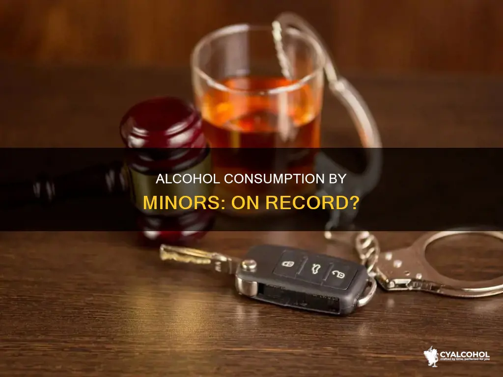 is consumption of alcohol by a minor on your record