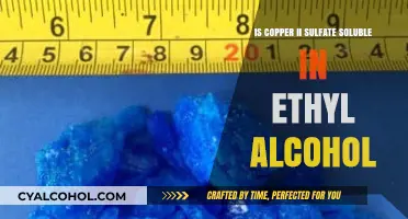 Solubility of Copper II Sulfate: Ethyl Alcohol