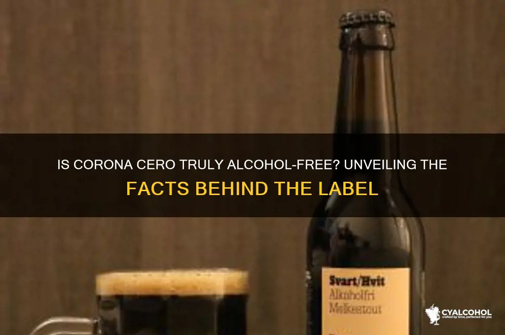 is corona cero really alcohol free