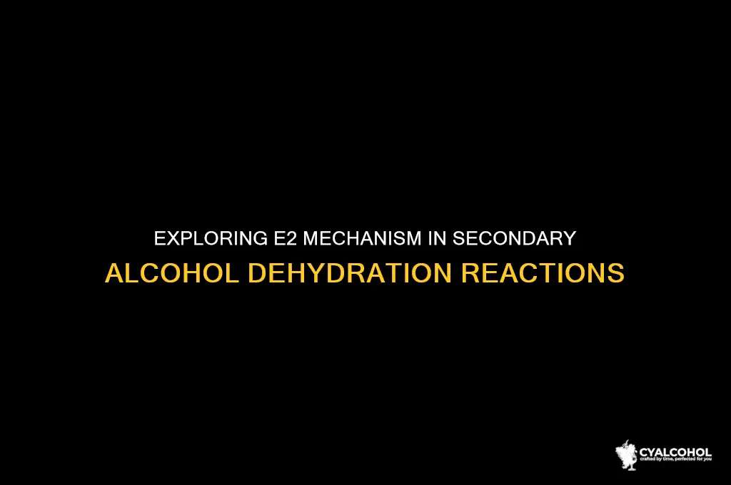 is dehydration of secondary alcohol e2