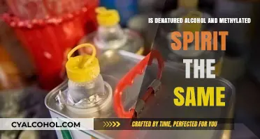 Denatured Alcohol vs Methylated Spirits: Are They Interchangeable?