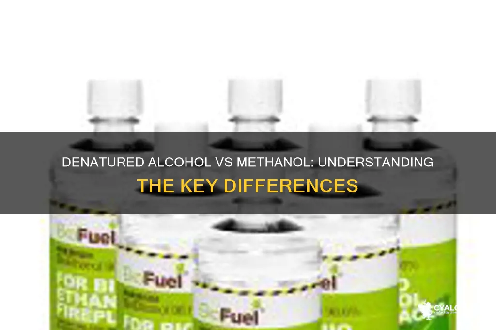is denatured alcohol same as methanol