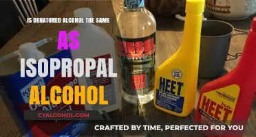 Denatured vs. Isopropyl Alcohol: What's the Difference?